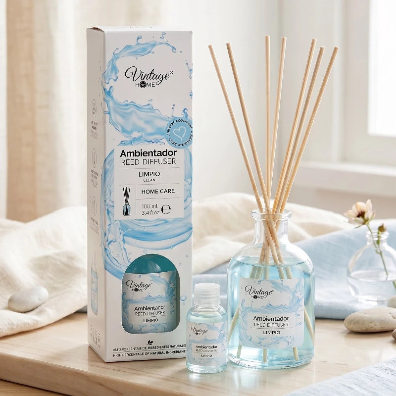 Mikado “Limpio” – Vintage Home (100 ml + Recharge 50 ml offerte)