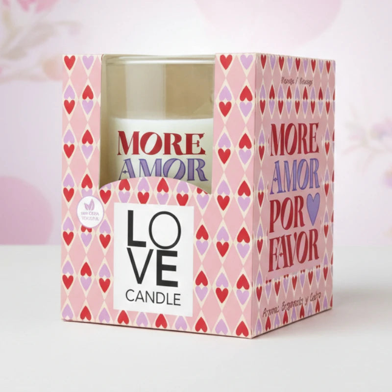 Bougie Parfumée “More Amor Por Favor” – Lumar Aromatic (120g)